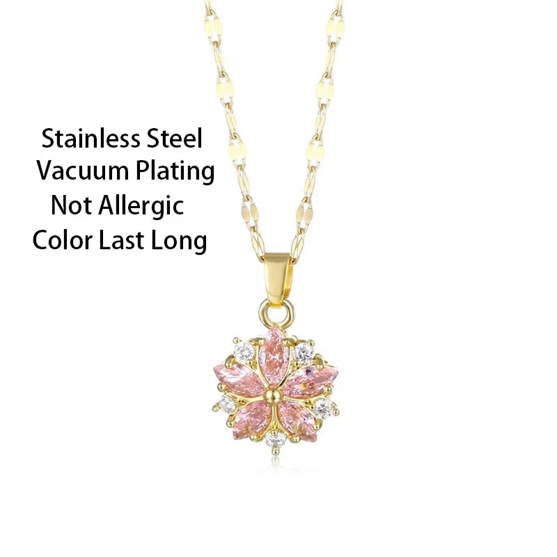 Collier de fleur cristal