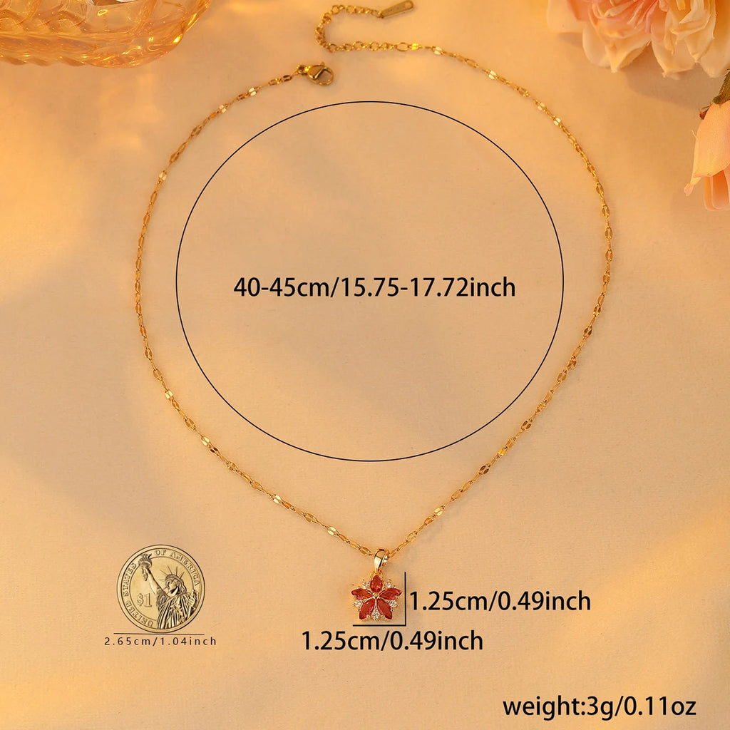 Collier de fleur cristal
